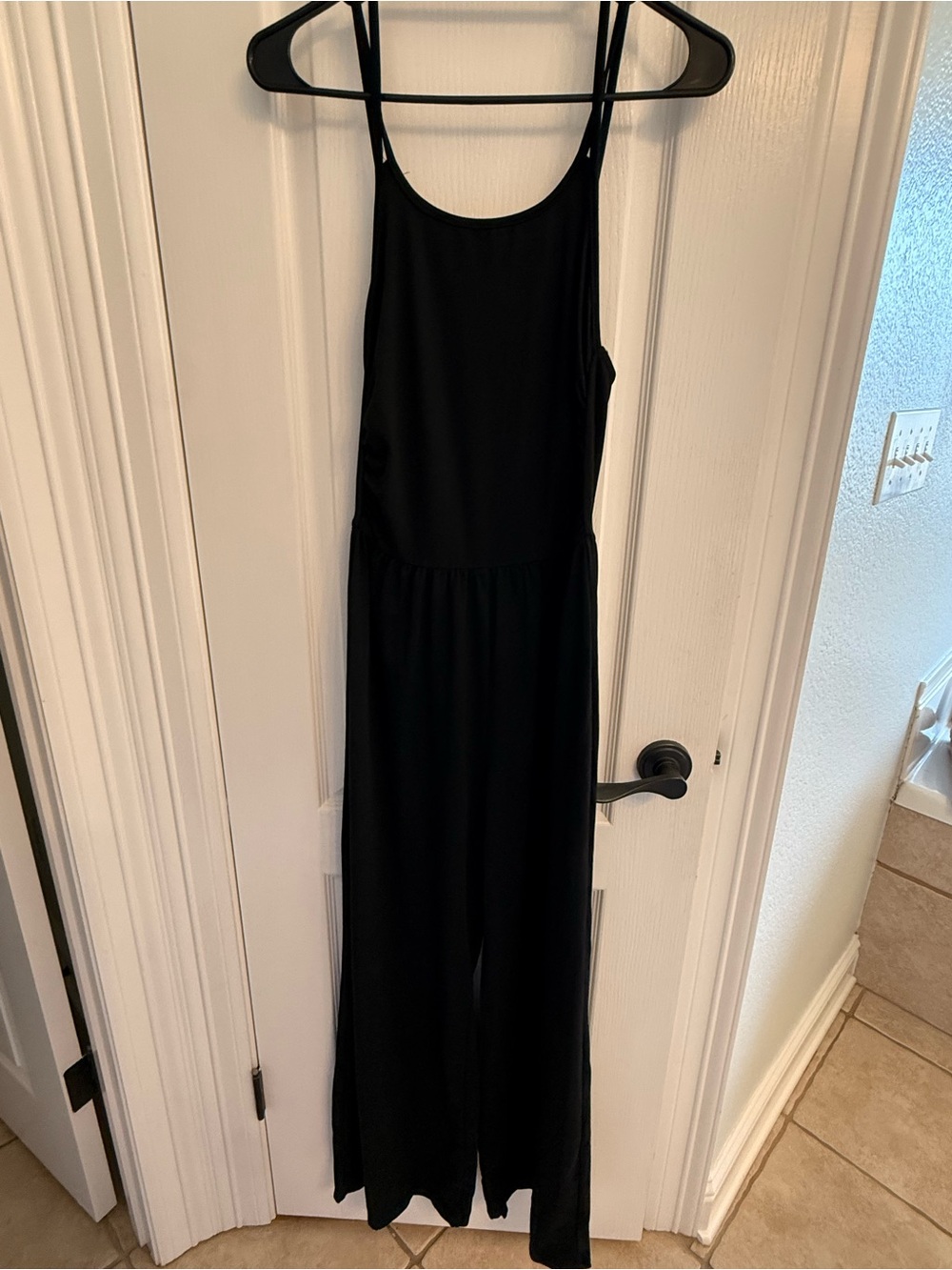 Black Women's Wide-Leg Jumpsuit